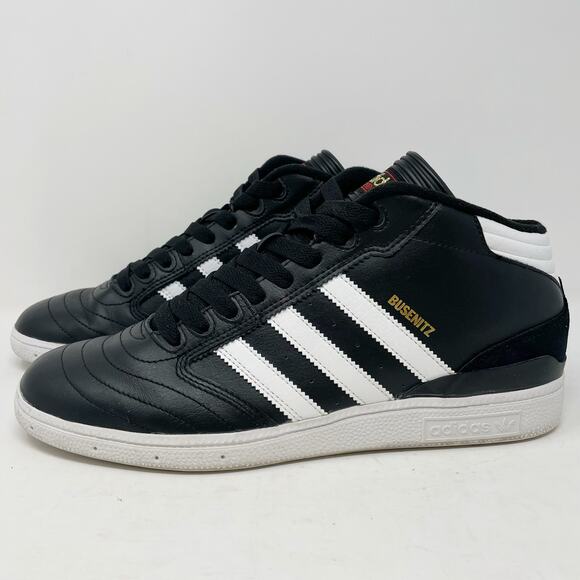 Adidas Busenitz Pro Mid Black White Mens Size 9 F37355 - Picture 1 of 10